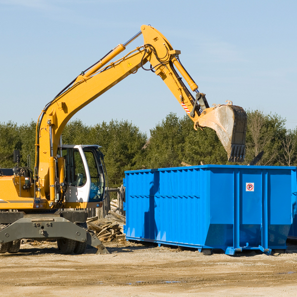 can i choose the location where the residential dumpster will be placed in Kenefic Oklahoma